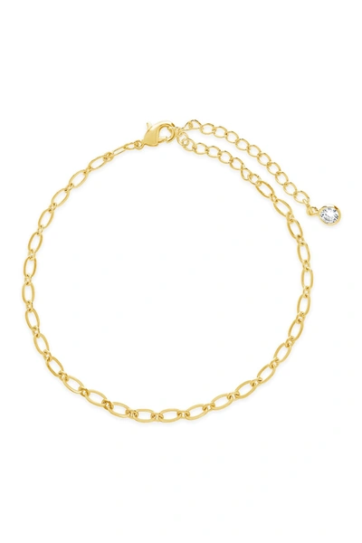 Sterling Forever Gold Plated Delicate Link Bracelet