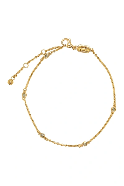 Suzy Levian 14k Yellow Gold Diamond Bracelet