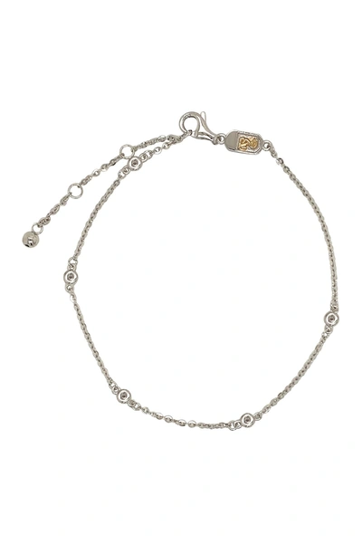 Suzy Levian 14k White Gold Diamond Bracelet