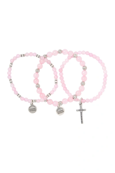 Alex And Ani Cross Stretch Bracelets In Silver