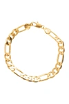 EYE CANDY LOS ANGELES MATTHEW CUBAN LINK TITANIUM SINGLE STRAND BRACELET,842073142948