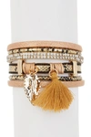 Olivia Welles Julisa Multi Strand Stack Bracelet In Gold-neutral