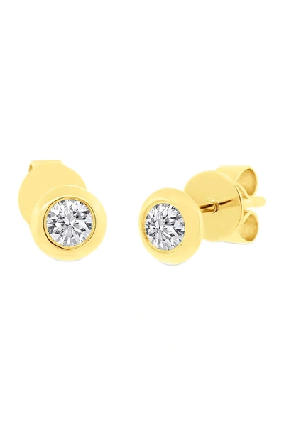 Ron Hami 14k Yellow Gold Bezel Set Diamond Stud Earrings In Yellow Gold/diamond