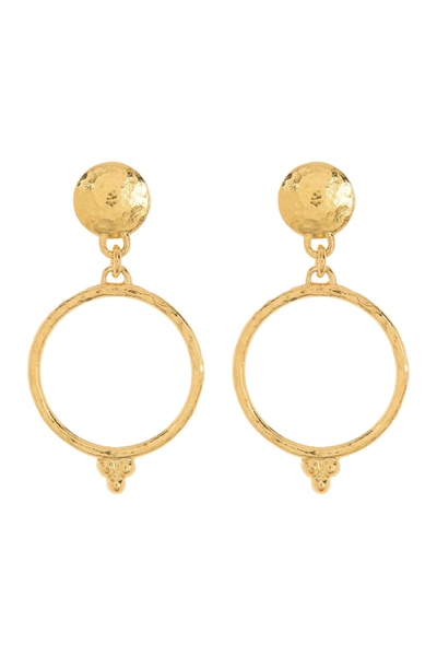 Gurhan 22k Gold Ring Drop Earrings