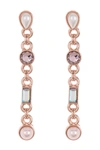 ALEX AND ANI CRYSTAL & PEARL DROP EARRINGS,886787183767