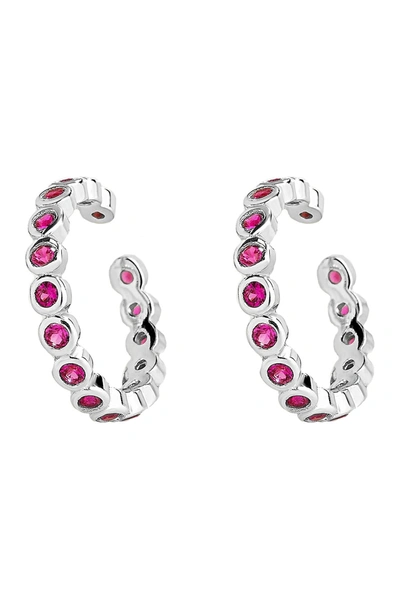 Sterling Forever Sterling Silver Cz Bubble Ear Cuff