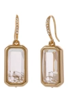 LAUNDRY BY SHELLI SEGAL GOLD-TONE SQUARE DROP EARRINGS,656514691892