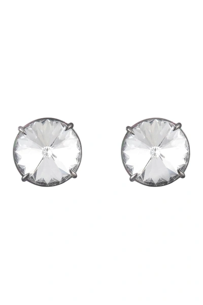 Alexis Bittar Oversized Crystal Stud Earrings In Pvd