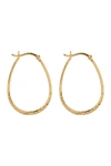 Argento Vivo 18k Gold Plated Sterling Silver Horseshoe 33m Hoop Earrings