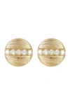 Adornia 14k Over Silver Crystal Studs In Yellow