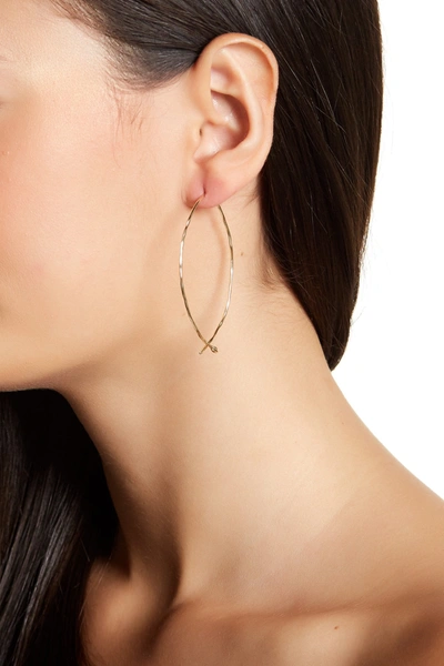 Adornia Gold Plated Sterling Silver Pull Through Earrings In Yellow