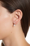 ADORNIA WHITE RHODIUM PLATED STAINLESS STEEL 4-6MM FRESHWATER PEARL JACKET EARRINGS,816819024874