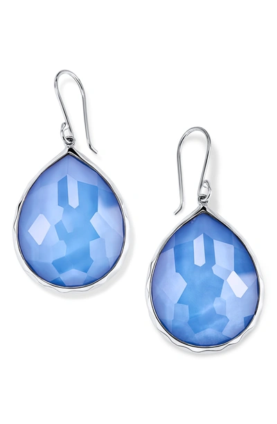 Ippolita Wonderland Sterling Silver Stone Teardrop Earrings In Nordic