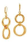 Savvy Cie Italian Multi Link Drop Earring In Yellow