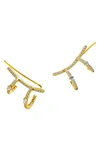 AJOA WRAP AROUND EAR CLIMBER GOLD PLATED,664293496454