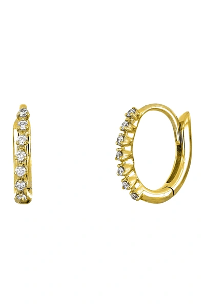 Bony Levy 18k Yellow Gold Diamond Huggie Earrings In 18ky