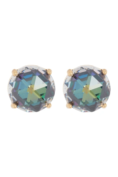 Kate Spade Round Cz Stud Earrings In Jet