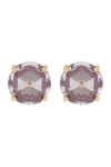 Kate Spade Round Cz Stud Earrings In Berry