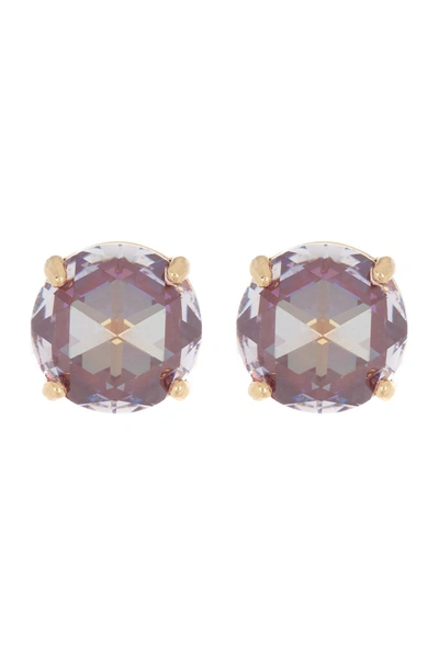 Kate Spade Round Cz Stud Earrings In Berry