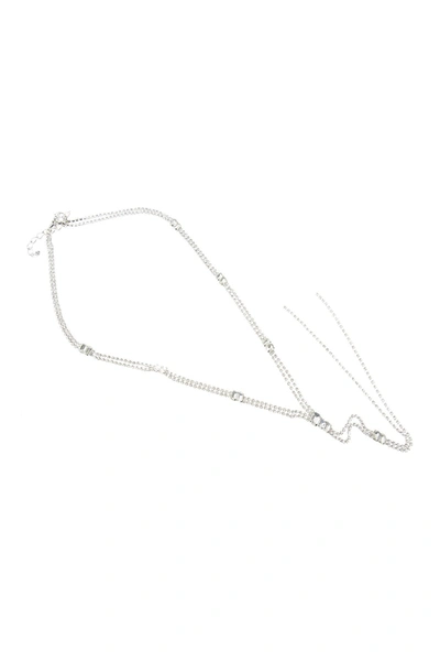 Cristabelle Crystal Station Beaded Y-drop Necklace