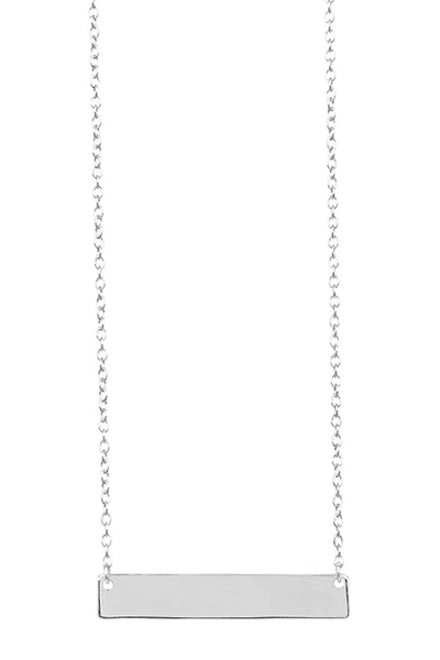Sterling Forever Sterling Silver Mini Bar Necklace