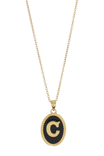 Argento Vivo 18k Gold Vermeil Initial Pendant Necklace