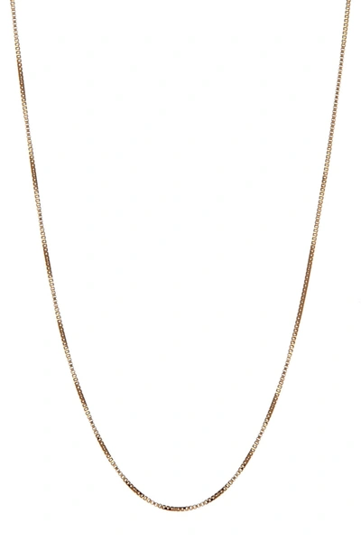 Candela 14k Yellow Gold Box Chain Necklace