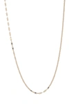 CANDELA 14K GOLD X-CHAIN NECKLACE,716838278961