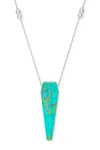 ALEX AND ANI TURQUOISE PENDANT NECKLACE,886787134196