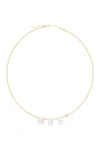 GAB+COS DESIGNS MOTHER OF PEARL 'MRS' NECKLACE,810040523571