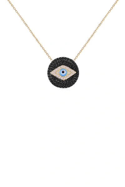 Gab+cos Designs Evil Eye Protection Necklace In Gold