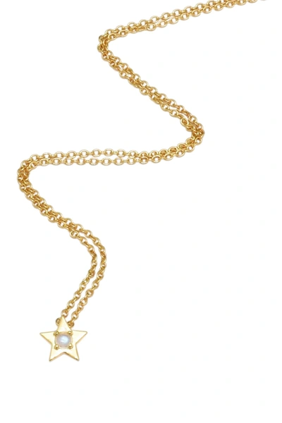 Adornia 14k Gold Vermeil Moonstone Star Pendant Necklace In White