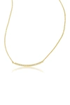 ADORNIA FINE MERCER 14K GOLD VERMEIL DIAMOND BAR NECKLACE,731199496816