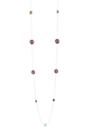 Ippolita Sterling Silver Rock Candy® Wonderland Multi Stone Necklace In Metallic Rainbow