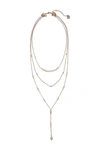 LAUNDRY BY SHELLI SEGAL GOLD-TONE CONVERTIBLE NECKLACE WITH 4-8MM FRESHWATER PEARLS,656514664537