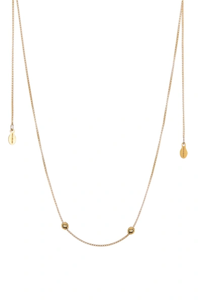 Alex And Ani Expandable Chain Necklace In Gold