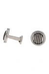 ALOR STAINLESS STEEL CABLE ROUND CUFF LINKS,649276260581