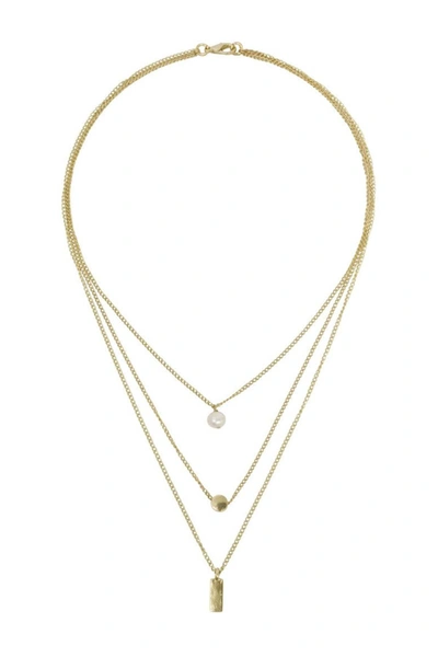 Karine Sultan 24k Gold Plated Melissa Layered Necklace