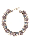 Eye Candy Los Angeles Purple Ivy Necklace In Gold