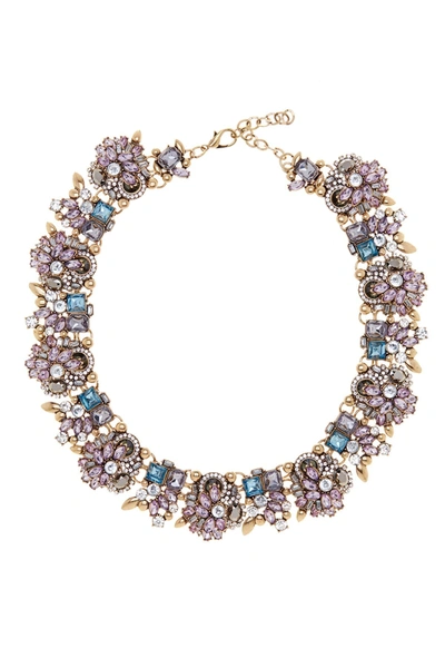 Eye Candy Los Angeles Purple Ivy Necklace In Gold
