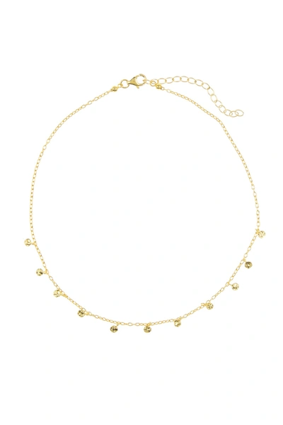 Adornia 14k Over Silver Confetti Choker Necklace In Yellow