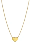 ADORNIA 14K YELLOW GOLD PLATED HEART NECKLACE,816819022726