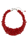 PANACEA CRYSTAL BEADED STATEMENT NECKLACE,840089168174