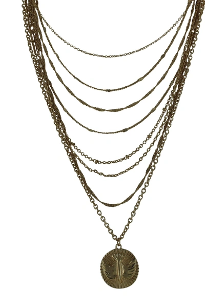 Olivia Welles Melanie Chain Pendant Necklace In Gold