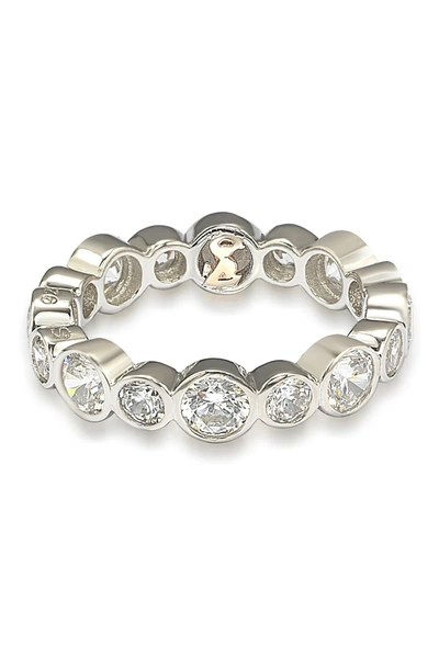 Suzy Levian Sterling Silver Cz Symbol Of Love Ring In White