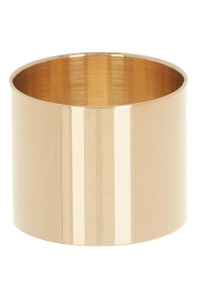 Adornia Stainless Steel 15mm Cigar Band In Yellow