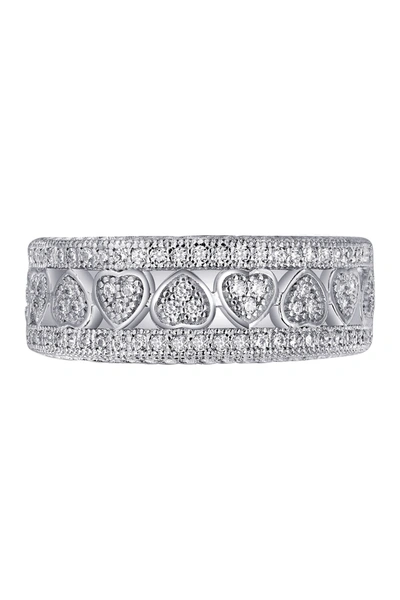 Lafonn Micro Pave Simulated Diamond Endless Heart Band In White