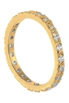 Cz By Kenneth Jay Lane Cz Band Ring In Clear-gold