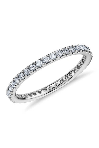 Suzy Levian 14k White Gold Diamond Eternity Band Ring