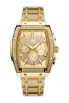 Jbw Men's Echelon Platinum Series Diamond (3 Ct. T.w.) 18k Gold-plated Stainless Steel Watch, 41mm In Gold